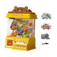 thumbnail image 2 of Máquina de garra Arcade de juguete con , mini máquina de garra para fiestas infantiles a partir de 3 años Amarillo, 2 of 10