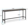 thumbnail image 3 of YYAo Console Table, Entryway Table, Console Sofa Table,Narrow Console Table, 70.9" Extra Long Sofa Table Industrial Hallway Table,Gray, 3 of 4