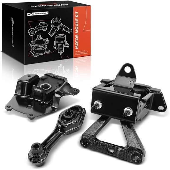 A-Premium 3PCS Engine Motor Mount and Transmission Mount and Torque Strut Mount Kit Compatible with Chevrolet Cavalier & Pontiac Sunfire, 1995-2002, 2.2L, Automatic Transmission Only