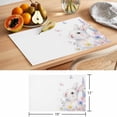 thumbnail image 6 of Easter Bunnies Placemats Set of 8 Spring Rabbits Floral Butterflies Farmhouse Place Mats Indoor Wipeable Table Mats Washable Dining Table Placemats for Kitchen Holiday Party Home Decor 13x19 Inch, 6 of 9