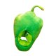 thumbnail image 4 of Gorro de peluche con forma de pimiento, ideal para adultos. Perfecto para fiestas, bailes de máscaras y graduaciones. Verde, 4 of 9