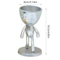 thumbnail image 2 of Crazy Disco Matchmaker Pot de Fleurs Rond en Osier avec Roues pour Extérieur, 2 of 2