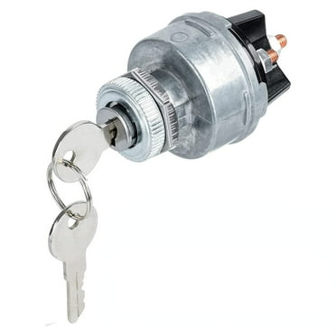 Zyutaosan 12V Universal Engine Ignition Switch 2 Keys 4 Position On Off Start Acc