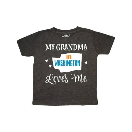 

Inktastic Washington Grandma Loves Me Gift Toddler Boy or Toddler Girl T-Shirt