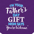 thumbnail image 4 of Inktastic I'm Your Fathers Day Mom Says You're Welcome Boys or Girls Baby Bib, 4 of 4