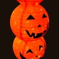 thumbnail image 4 of Muñeco Calabaza de Tela con Luces LED y sombrero de Bruja de 3 Niveles, 4 of 6