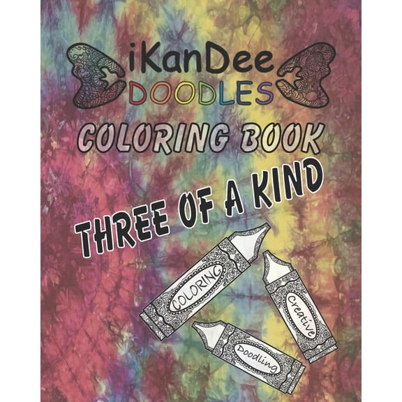 iKanDee DOODLES Coloring Book: Three Of A Kind (Paperback)