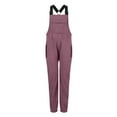 thumbnail image 3 of Cyglowse Women's Fleece Warm Overalls Winter Loose Casual Jumpsuits with Pockets Purple XL, 3 of 5