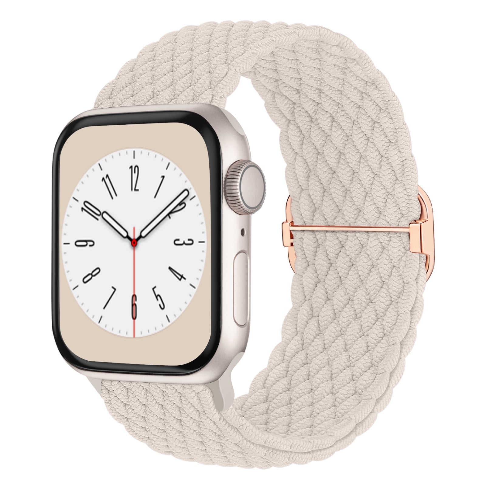 Recoppa Braided Solo Loop Apple Watch Band, Starlight