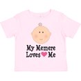 thumbnail image 3 of Inktastic Me Memere Loves Me Grandchild Girls Toddler T-Shirt, 3 of 5