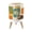 Color 3, variant on Small Trash Can with Lid Silhouette Bear Walking Forest Birds Rustic Wood 1.8 Gallon Dog Proof Trash Can Round Garbage Can Waste Bin Wastebasket for Bathroom Bedroom Living Room