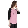 thumbnail image 2 of Inkmeso Women Raglan Full Sleeves Tshirt&nbsp;Advice&nbsp;Quote Dreaming Is Free Graphic Jersey Top, 2 of 9