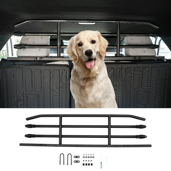 Pet Barrier for 2025 Toyota 4Runner Behind 2nd Row Car Pet Barrier Divider Gate Trunk Cargo Area Heavy-Duty Carbon Steel Dog Barriers