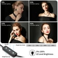thumbnail image 2 of Cshidworld Kit de 2 Luces de Video LED, Control Remoto Regulable USB LED Luz Continua para Fotografía con Trípodes, 9 Filtros de Color y 10 Niveles de Brillo para Grabación de Video, YouTube, 2 of 7