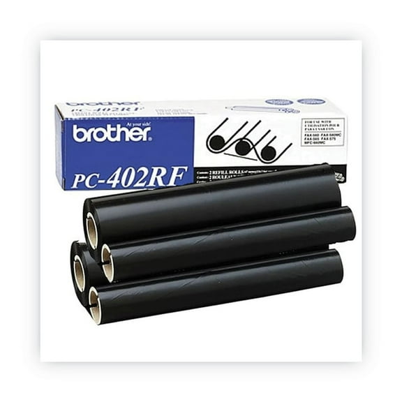 Brother PC402RF Thermal Transfer Refill Roll, Black, 2/PK