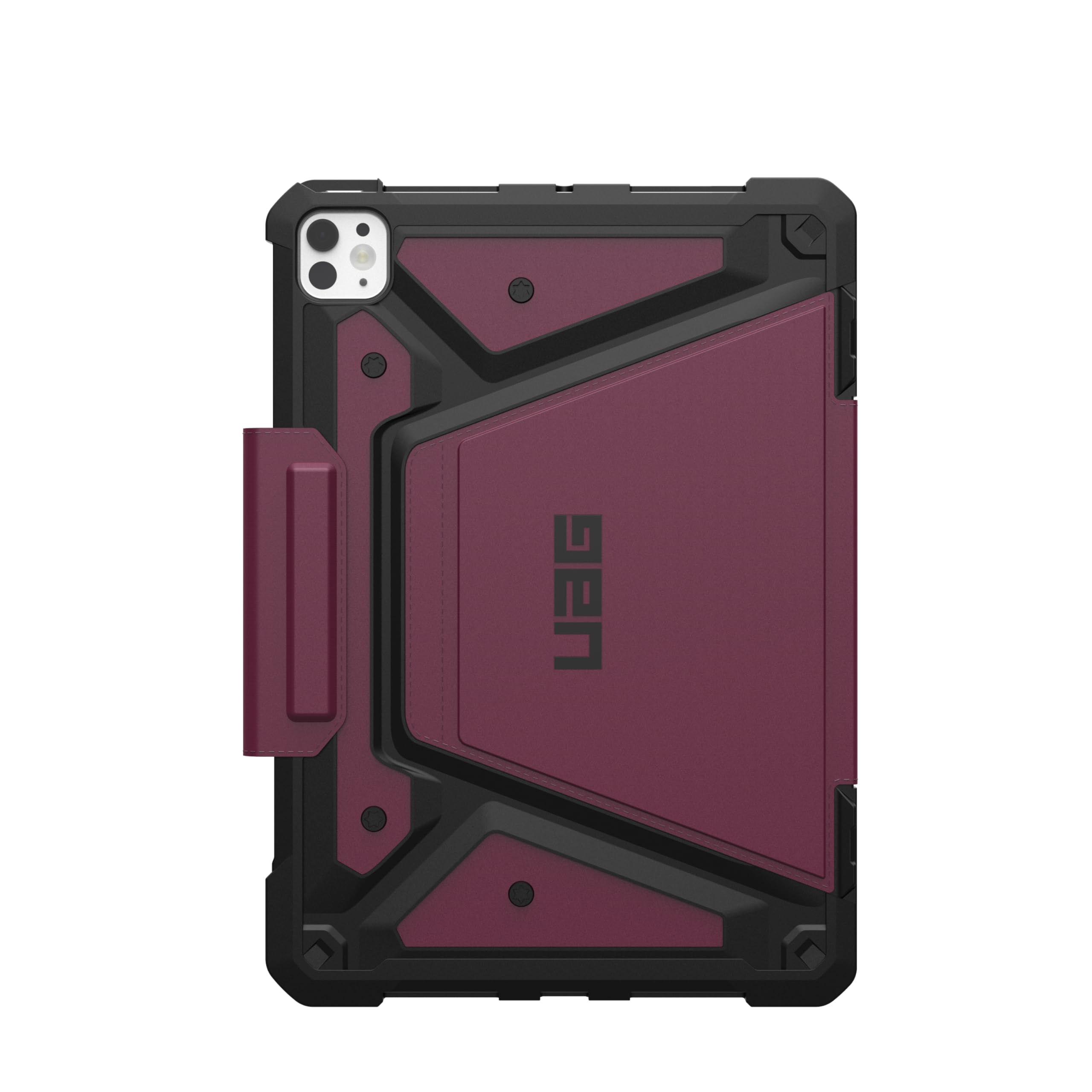 UAG iPad Pro 11" Case M5 2025 6th Gen, M4 2024 5th Gen A3357 A3358 A3359 A2836 A837 A3006, Adjustable Multi-Angle Stand Folio Cover w/Pencil Holder, Metropolis SE Bordeaux