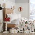 thumbnail image 3 of Great Bay Home Velvet Plush Fleece Holiday Printed Warm and Cozy Bed Blanket  (Twin, Holiday Cats), 3 of 6