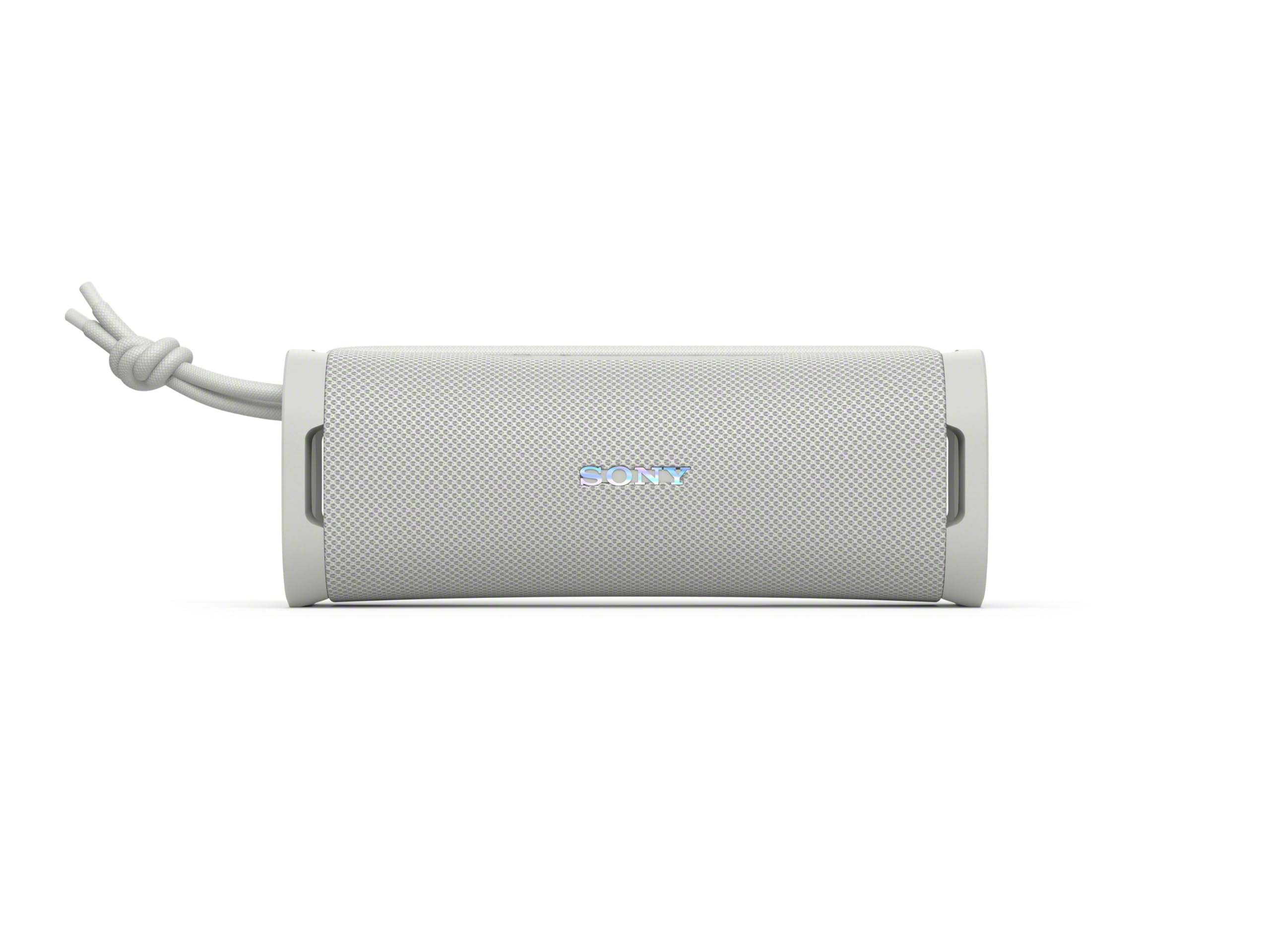 Restored Sony ULT FIELD 1 Wireless Ultra Portable Bluetooth Compact Speaker, IP67 Waterproof, Dustproof, Shockproof and Rustproof – Off White (Refurbished)