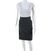 Pre-owned|Escada Sport Womens Classic Zip Up Straight Pencil Skirt Gray Size 38