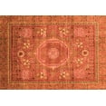 thumbnail image 1 of Ahgly Company Indoor Rectangle Abstract Orange Modern Area Rugs, 8' x 12', 1 of 4