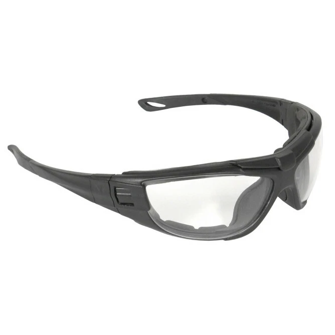 CRESTIN- Radians Cuatro 4-In-1 Clear/Anti Fog Safety Glasses Hybrid Goggles Foam Padded