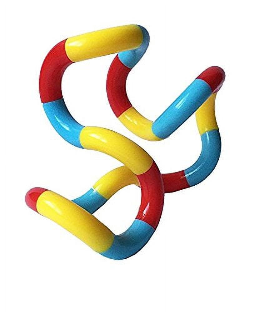 Tangle Jr. Classic Sensory Fidget Toy, Set of 3, Light Carnival, Blue Green, Yellow Orange