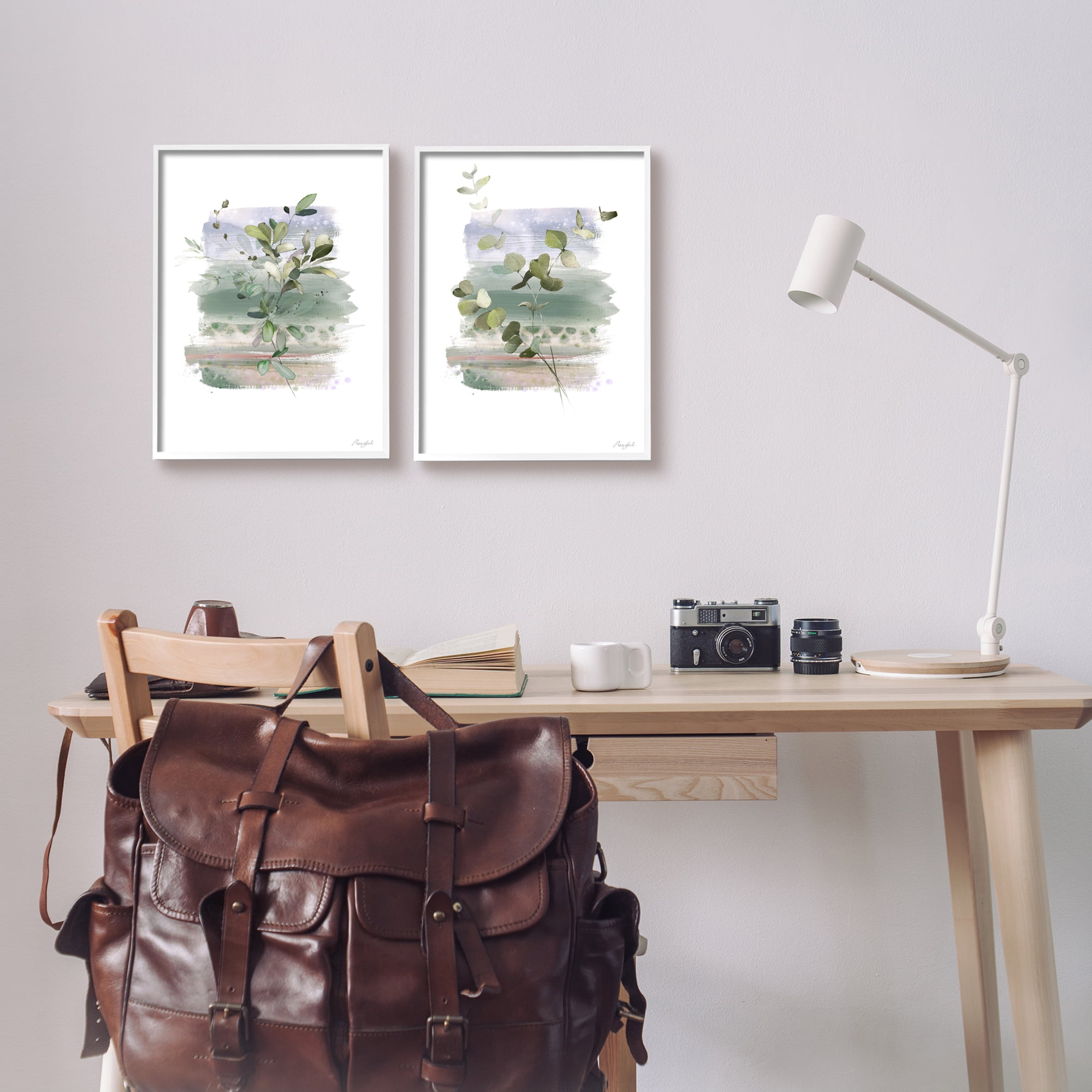 Stupell Industries Modern Botanical Sprigs Botanical & Floral Painting White Framed Art Print Wall Art, 11 x 14