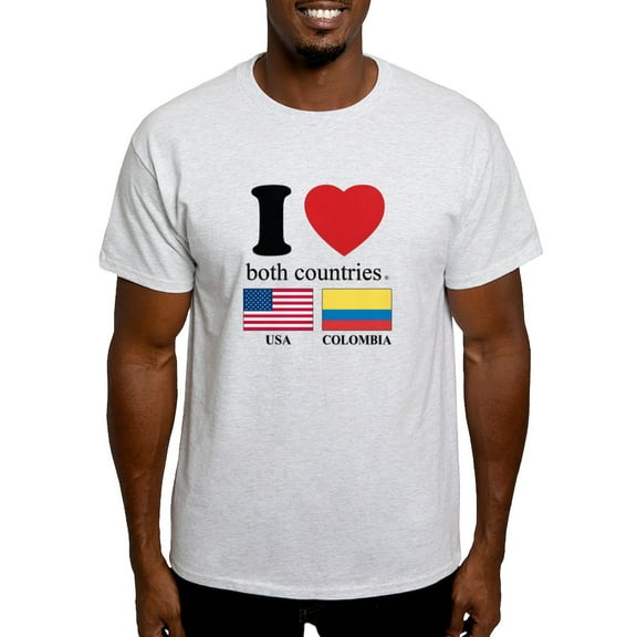 CafePress - USA COLOMBIA Light T Shirt - Men's Classic Graphic T-Shirt