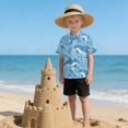 thumbnail image 6 of Dailycode Small Short Sleeve Button Down Shirts Cute Dolphins and Seaweed Casual Shirt 3-10 Years, 6 of 9