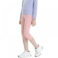 thumbnail image 6 of GYRATEDREAM Girls' Active Leggings - 2 Pack Below Knee Length Performance Yoga Pants with Pocket (Little Girl/Big Girl) 4-13 Years, 6 of 17