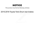 thumbnail image 2 of Transit Auto Front Rear Hub Bearings Assembly Coated Disc Brake Rotors and Semi-Metallic Pads Kit (10Pc) for Car 2015-2018 Toyota Yaris Drum rear brakes - Left Right Side (Driver Passenger) KBB-116500, 2 of 10