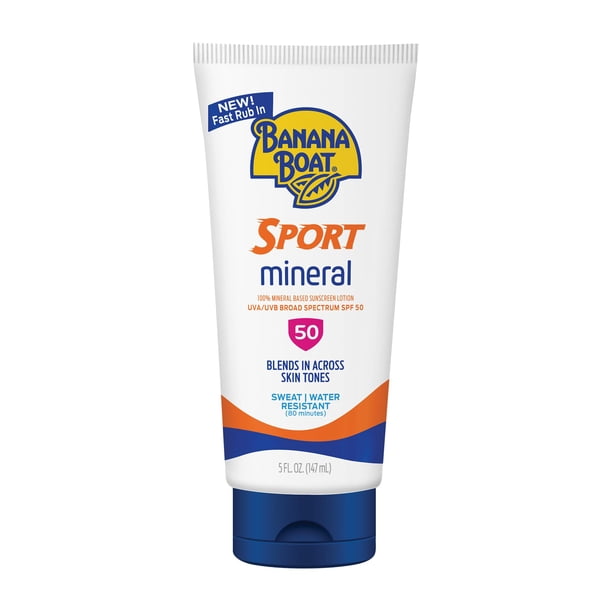 Loción de protección solar Banana Boat Sport Mineral SPF 50 150 ml