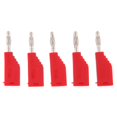 thumbnail image 2 of 5PCS 4MM Copper Speaker Banana Plug Adapter Solder Black/Red - red, as described, 2 of 7