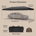 thumbnail image 4 of Asofer 10x20FT Outdoor Pop Up Canopy Tent with Removable Sidewalls, Waterproof & UV-Protection Party Tent for Backyard, Patio, Wedding,Gray, 4 of 7
