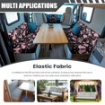 thumbnail image 3 of POLERO Cherry Blossom & Hummingbird Print Backrest and Seat Covers Stretch, Suitable for RV Camper, RV Dinette Cushion Covers for Sofa RV Sofa 4 Pieces, 3 of 8