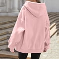 thumbnail image 4 of Ynynloco Women's Fall Zip Up Hoodies Sweatshirts with Pockets Long Sleeve Loose Fit Sweatshirt Trendy Y2K Track Jackets Spring Winter Clothing, 4 of 9