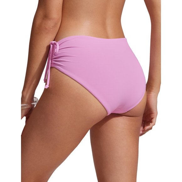 Bombacha de Bikini CRZ YOGA de Cintura Media Ajustable Rosa S