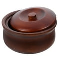 thumbnail image 1 of SHISUYAN Dark Brown Synthetic Material Wooden Bowl Set for Home Use Safe Anti-Scald Design 7 Inch, 1 of 9