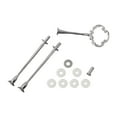 thumbnail image 4 of Mosiee 2/3 Tier Cakes Plate Stand Zinc Alloy Removable Mounting Fruit Tray Bracket Pastry Cupcake Fitting Plate Not Include For Wedding, 4 of 9