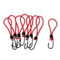 thumbnail image 3 of Juego de 8 correas de tensión de lona para toldo de tienda de campaña de cuerda elástica de 6.0 in de alta resistencia, rojo Sharpla Cuerda elástica, 3 of 6