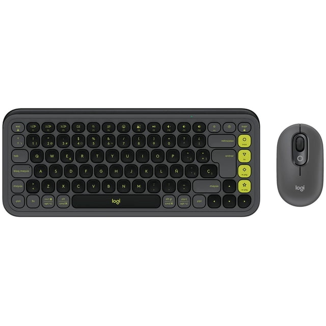 Kit de Teclado y Mouse LOGITECH POP Icon Combo Bluetooth 4000DPI Español