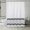 Dark Gray, variant on Flower Shower Curtain with Snap in Liner, Blue and Yellow Watercolor Floral Cloth Bath Curtains, No Hook Shower Curtains with Mesh Top Window, Fabric Waterproof Bathroom Curtain Set, 72 x 75 Inch