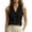 Black, variant on Cmfcve V Neck Tank Tops for Women Cotton Pleated Front Sleeveless Blouse Dressy Casual Lightweight Summer Shirts