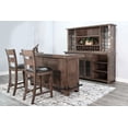 thumbnail image 3 of Sunny Designs 80" Traditional Wood Home Bar with Stools, 3 of 4