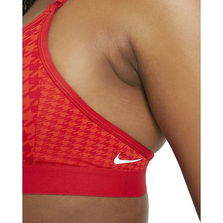 Nike Dri-fit Indy Icon Clash Light-support Padded T-back Sports Bra Brown