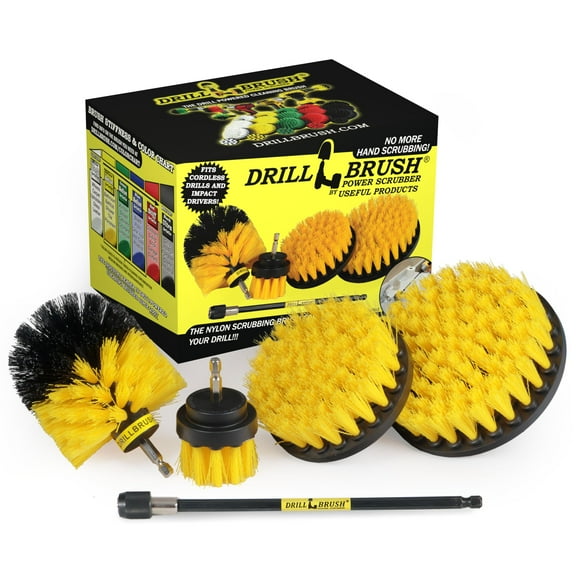 Drill Brush - Bathroom Cleaning Brush Set - Scrub Attachment for Drill - Cleaning Drill Brush Set - Shower Scrubber - Drill Scrubber Brush Kit - Scrub Brush Attachment for Power Drill - Grout Cleaner