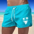 thumbnail image 2 of Kcolen Swim Trunks Men 5 Inch High Elastic Waist Board Shorts Light Swimwear Men Swim Trunks Beach Summer Comfy Bathing Suit Beach Board Shorts, 2 of 4