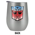 thumbnail image 2 of Transformers Official Vintage Autobot Logo 12 oz Stemless Tumbler, Stainless Steel Travel Cup|Lake Tumbler|Insulated with Leak Resistant Slide-Lock Lid, 2 of 7