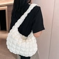 thumbnail image 3 of Bolso bandolera para mujer Bolso en la nube Gran capacidad Viaje Camping (Blanco), 3 of 7