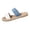 Blue, variant on Flat Sandals for Women,Summer Shoes,Summer Sandals for Women,Comfortable Sandals for Women,Women's Flats,Women's Fashion Plus-Size Casual - Flat Sandals,Black,6